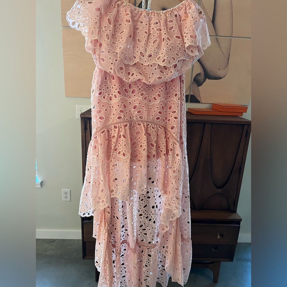 Two Piece Crop + Hi Low Skirt Set - Picture 2 of 9